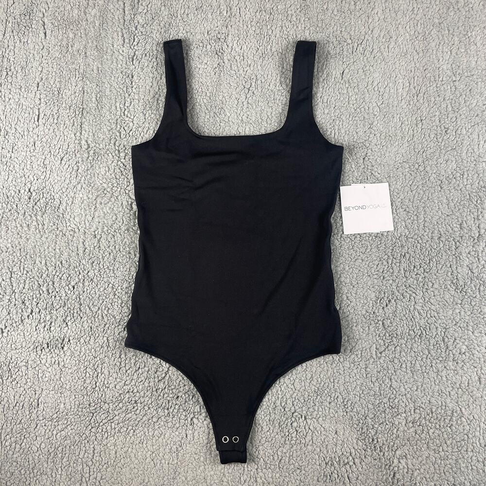 Beyond Yoga Women's Small Black Polyester Elastane Base Tank Sleeveless Bodysuit